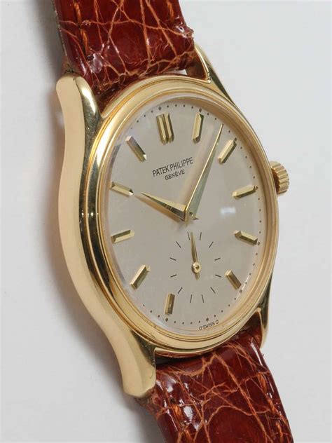 Patek Philippe Yellow Gold Wristwatch Ref 3923 circa 1990s